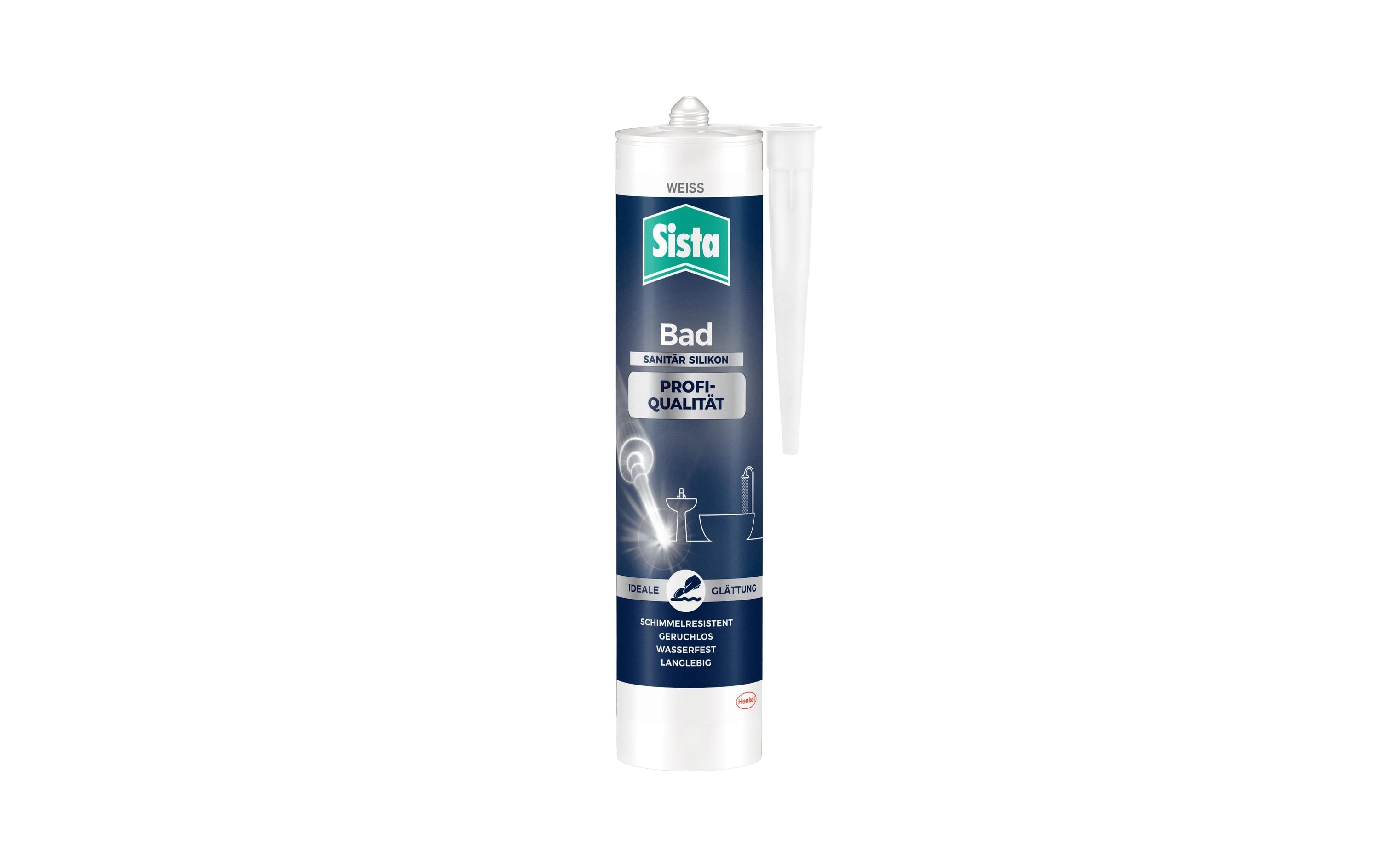 SISTA Bad Profi-Qualität Silikon weiss