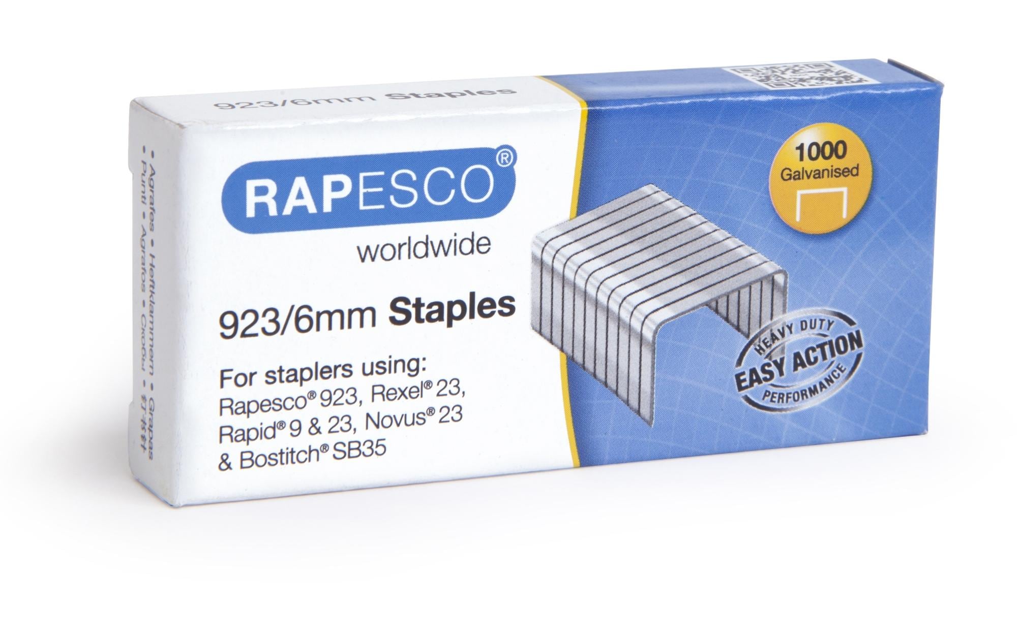 Rapesco Heftklammern Typ 923, 1000 Stk