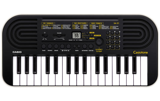 Casio | SA-51 | Mini Keyboard, 32 Keys, schwarz / weiss