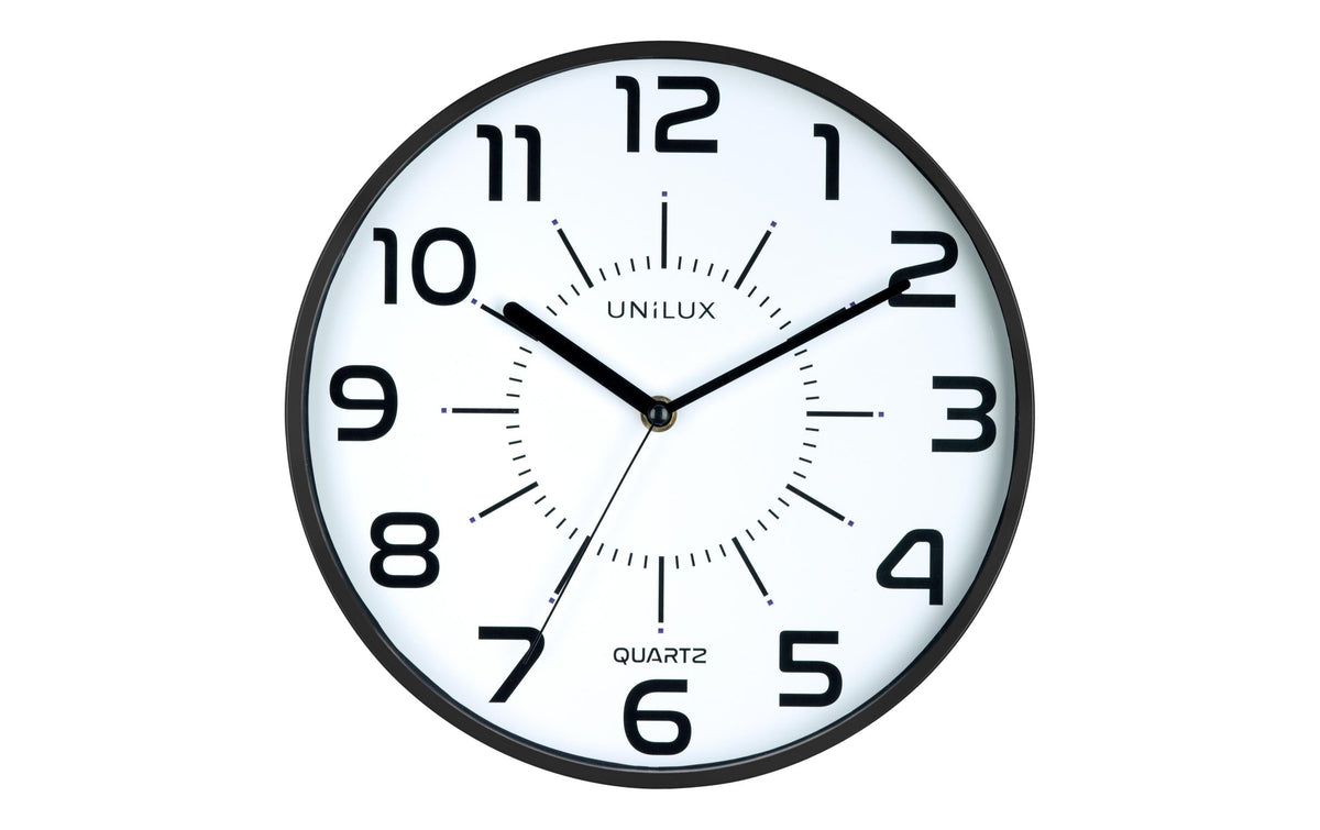 UNILUX Wanduhr POP schwarz
