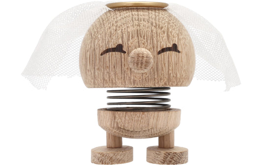 Hoptimist | Aufsteller Bumble Braut | Gr. S, Eichenholz, H: 8, D:5cm