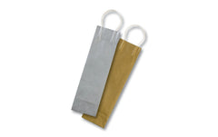 Folia | Papiertüten Flaschentasche gold/silbe | 6 Stück, 12 x 10 x 36 cm