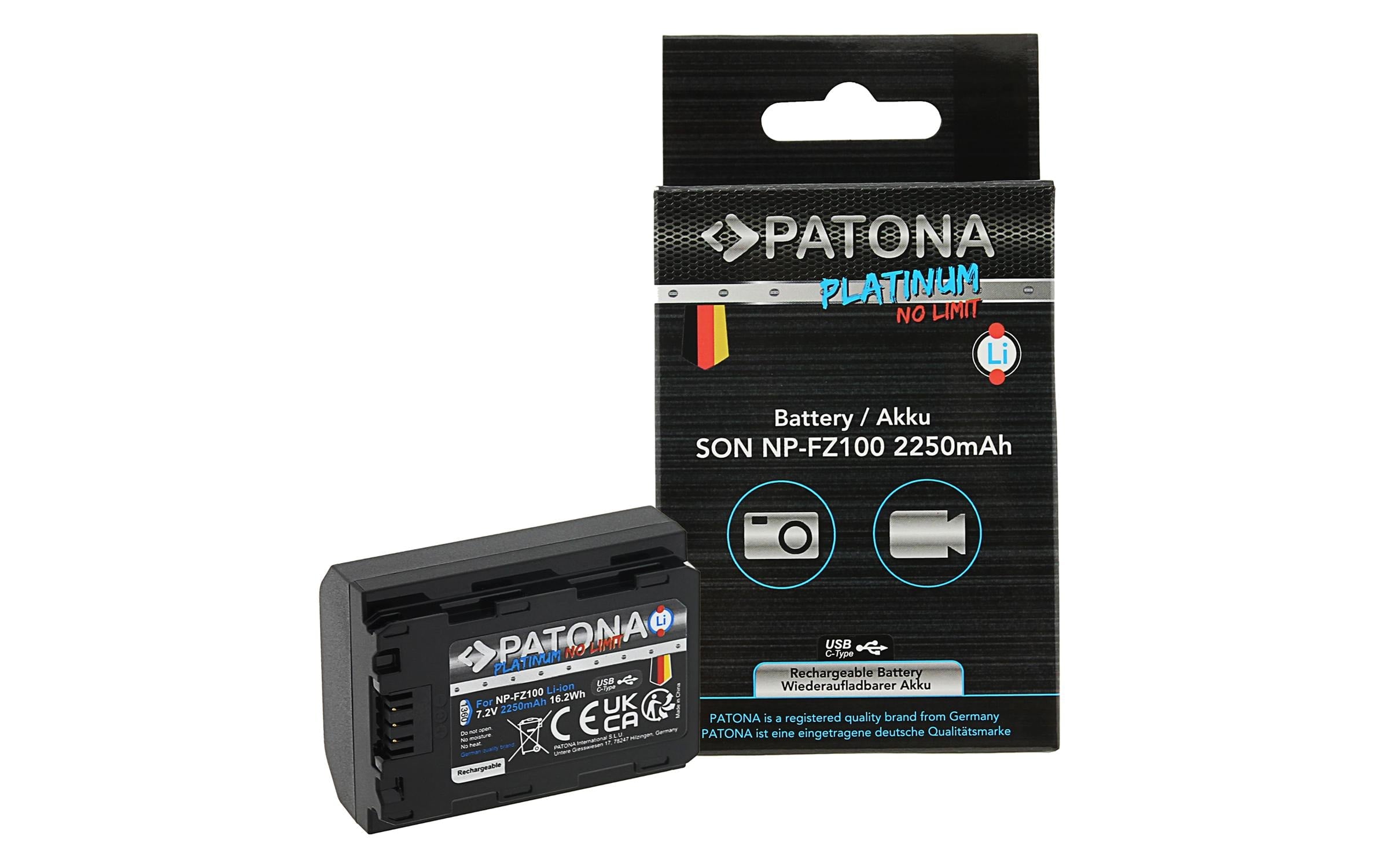 PATONA Platinum Akku mit USB-C NP-FZ100