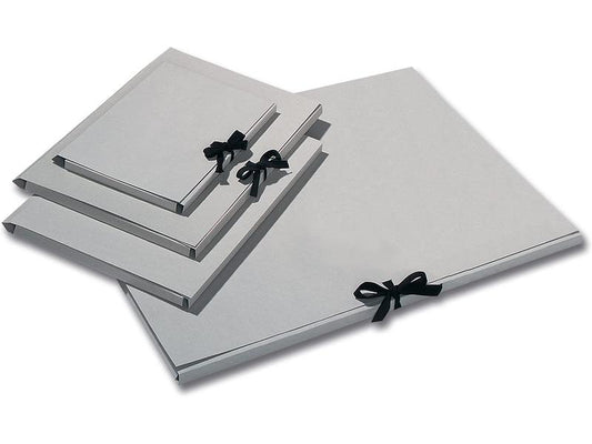 Folia | Sammelmappe aus Graupappe | A3, mit Band