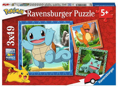 Ravensburger | Puzzle Glumanda, Bisasam u.Schiggy | Alter ab: 5+, 3x49 Teile