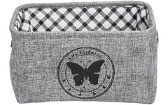 diaqua Aufbewahrungskorb Butterfly, Grau