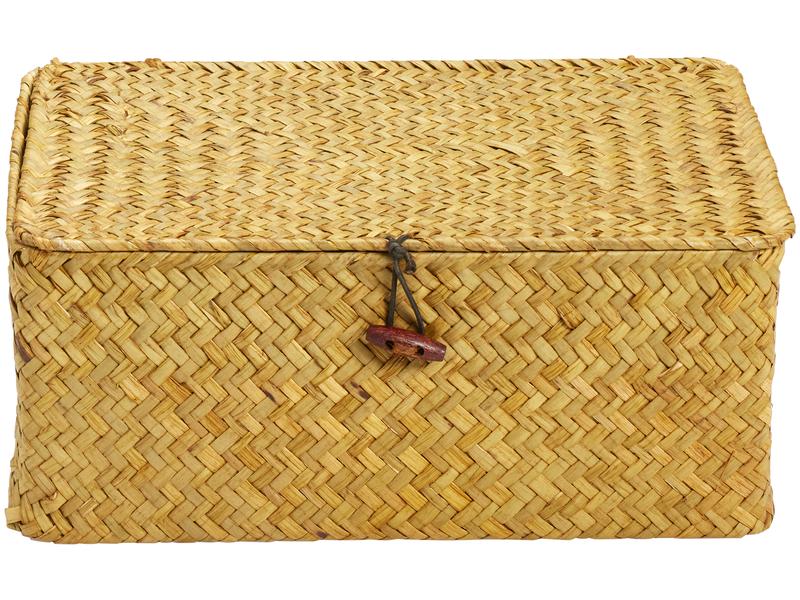 diaqua® | diaqua Aufbewahrungskorb aus Stroh, Nature | 29x19x13 cm