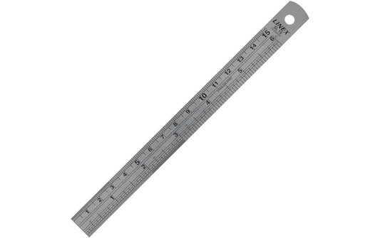 Linex, Lineal aus Stahl 15 cm , Grau