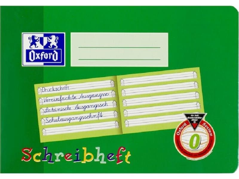 Oxford | Schreibheft Schule | 90g/qm, A5 quer, 16 Seiten, lineatur