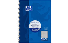Oxford | Collegeblock blau | 90g/qm, A5+, 80 Seiten, kariert