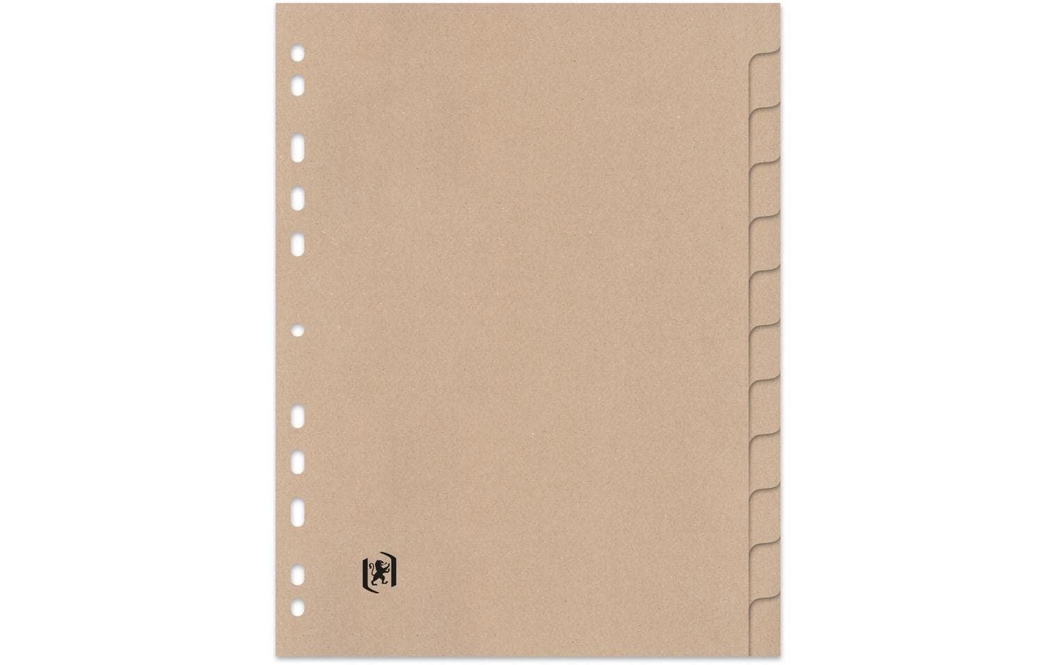 Oxford, Register 12-teilig A4, Beige