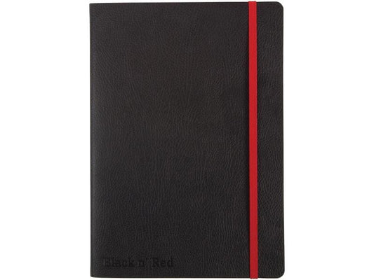 Oxford | Business Journal schwarz, rot | 90g/qm, A5, 72 Seiten, liniert 7mm