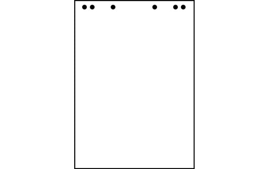 Landré Flipchart Block weiss blanko 5 Stk.