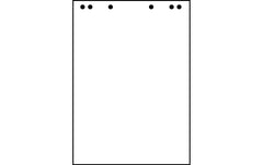 Landré Flipchart Block weiss blanko 5 Stk.