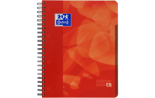 Oxford | Projectbook rot | 90g/qm, A4+, 120 Seiten, kariert 5mm