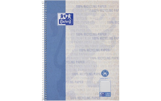 Oxford Collegeblock Recycling blau
