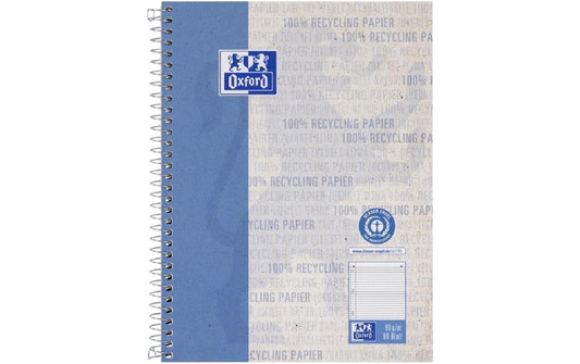 Oxford Collegeblock Recycling blau