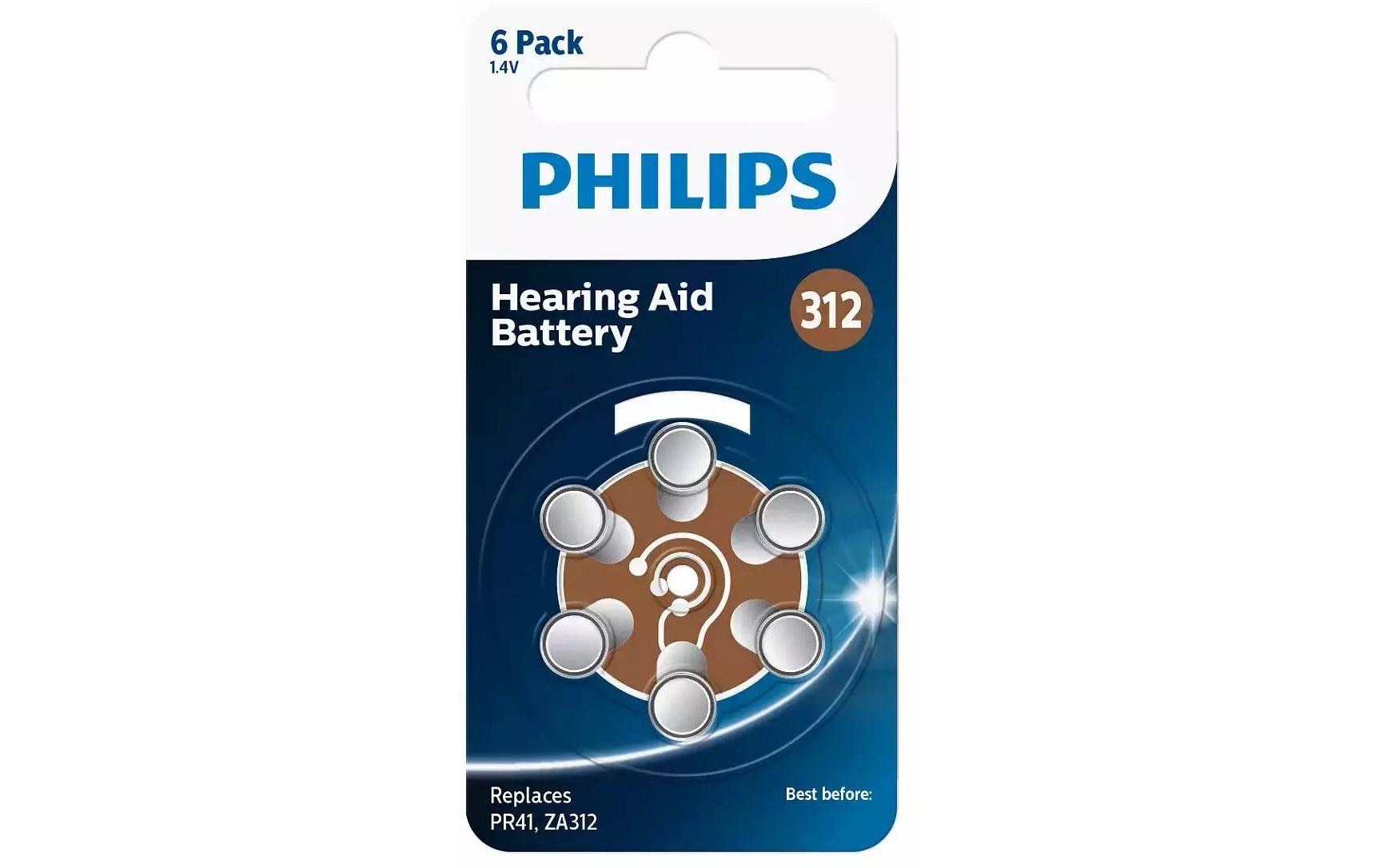 Philips Hörgerätbatterie ZA312