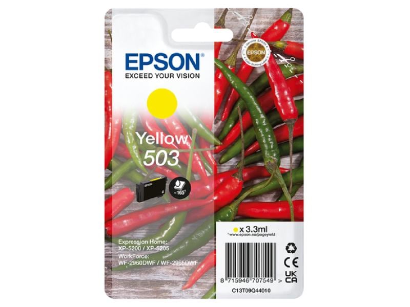 Epson | Tinte Nr. 503, C13T09Q44010, Yellow | 3.3 ml, für XP520x/WF296x