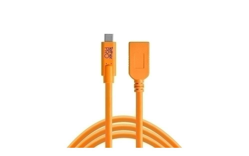 USB-C to USB Female Adapter, 4.6m, Orang