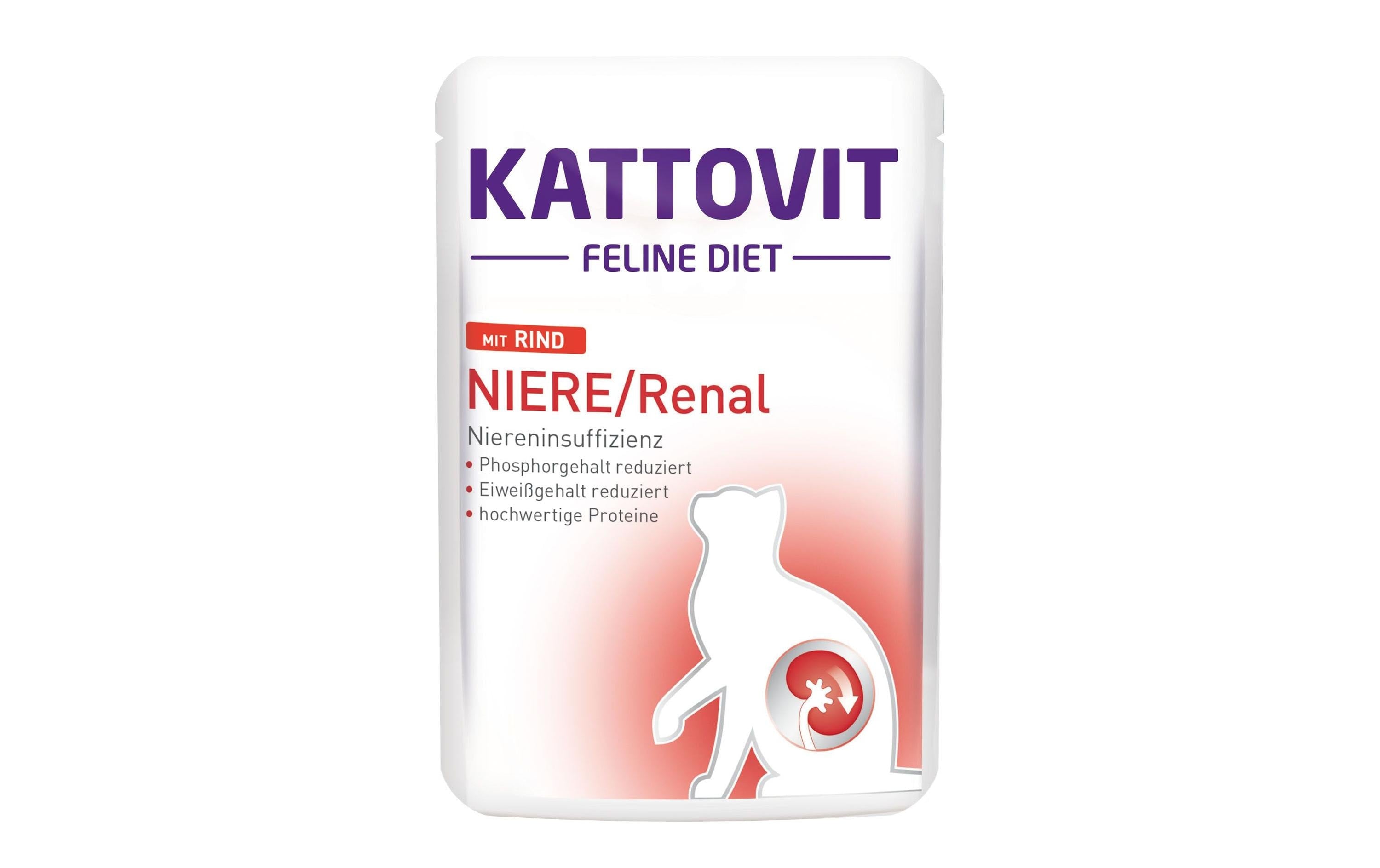 Kattovit, Nassfutter Niere/Renal Rind, 85 g