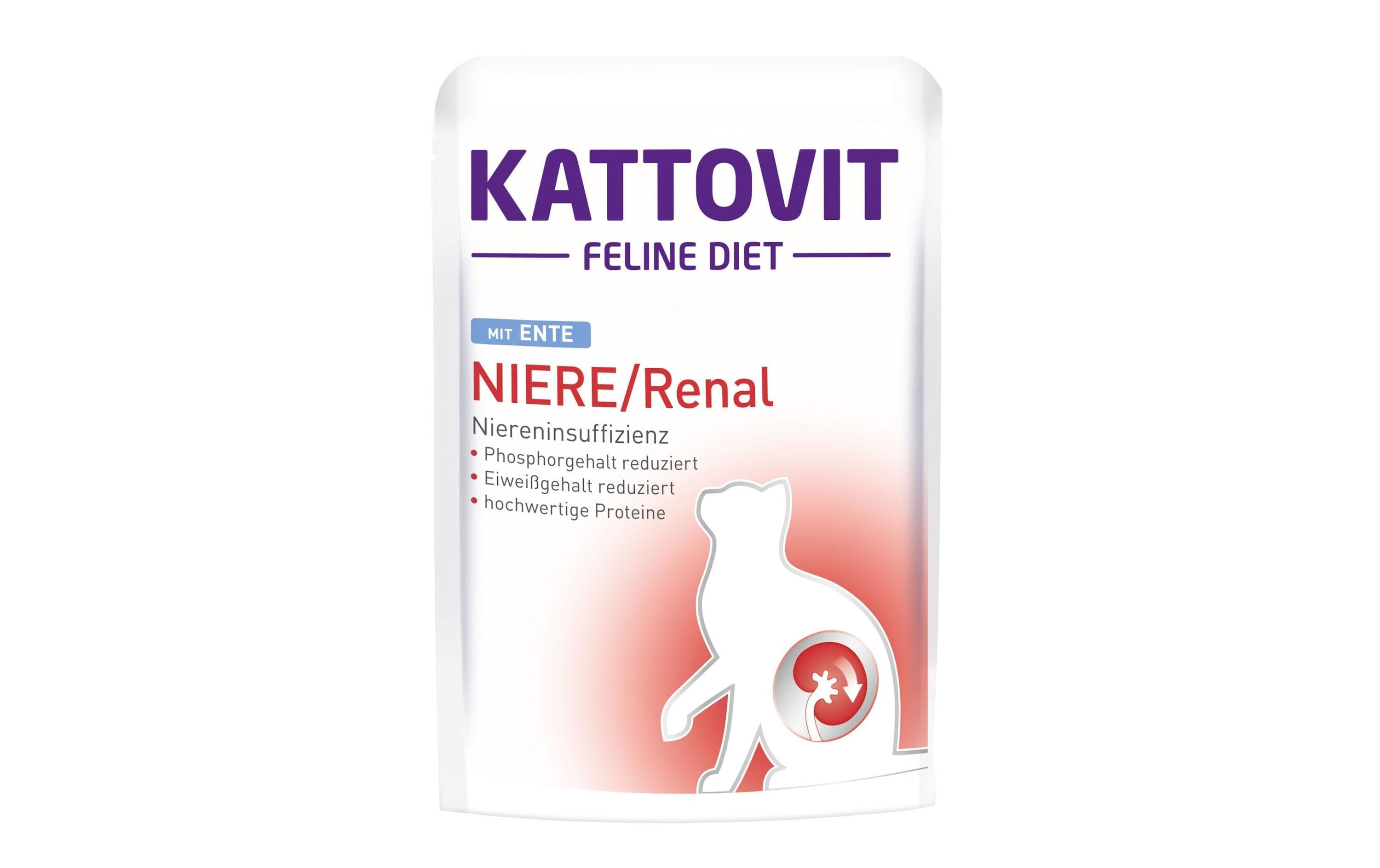 Kattovit, Nassfutter Niere/Renal Ente, 85 g