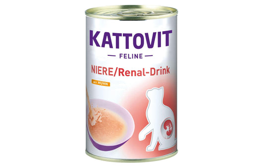 Kattovit | Katzen-Snack Niere/Renal Drink | Huhn, 135 ml