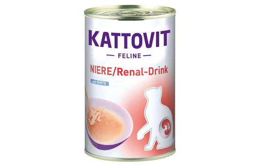 Kattovit | Katzen-Snack Niere/Renal Drink | Ente, 135 ml
