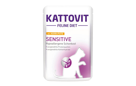 Kattovit, Nassfutter Sensitive Huhn und Put