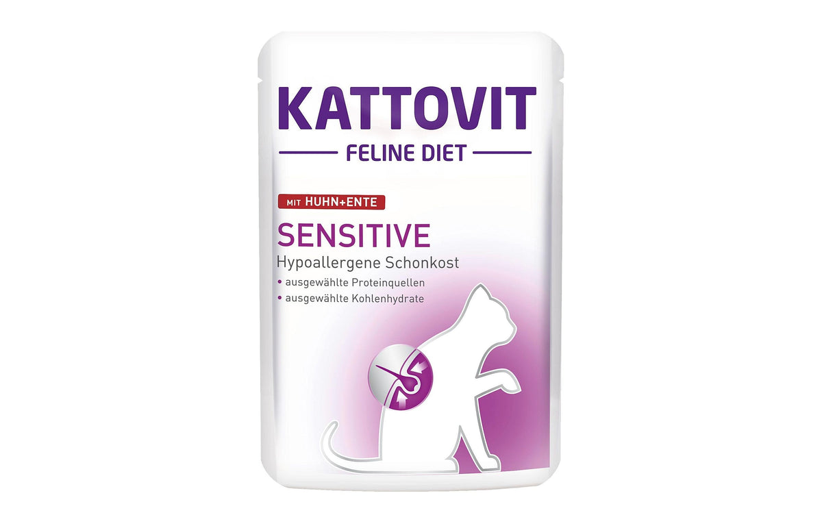 Kattovit, Nassfutter Sensitive Huhn und Ent