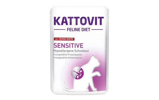 Kattovit, Nassfutter Sensitive Huhn und Ent