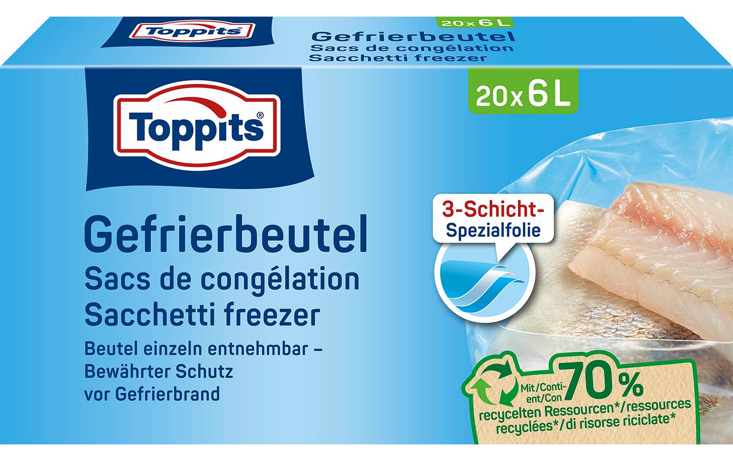 Toppits Gefrierbeutel 6 Liter