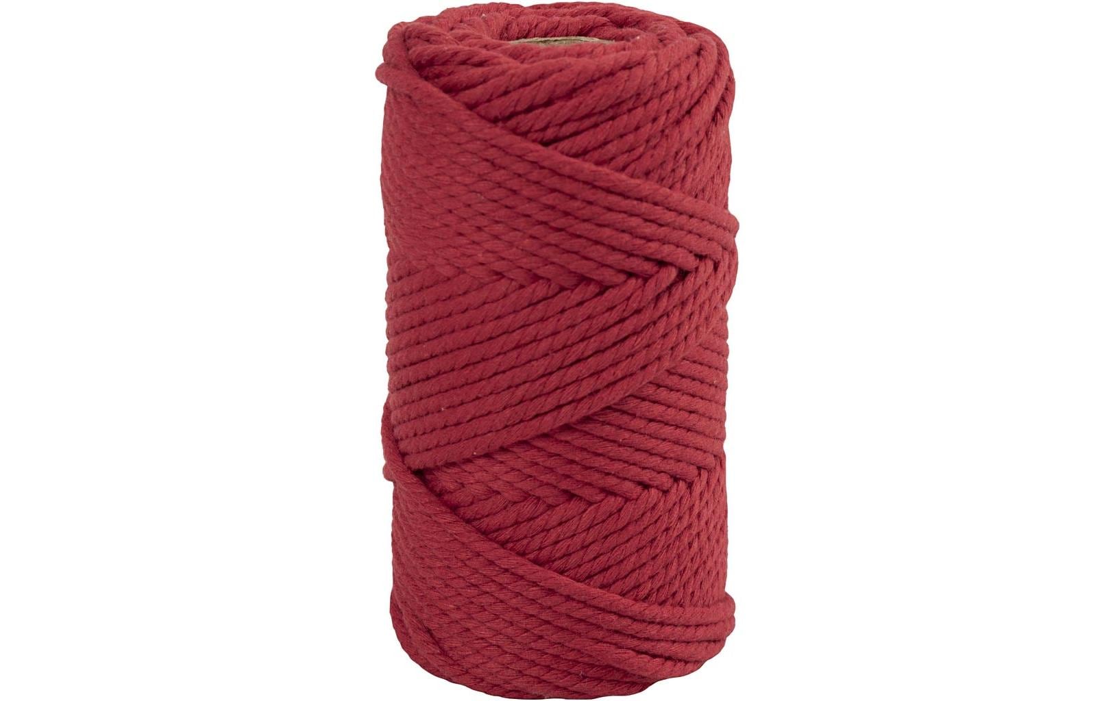 Creativ Company Macramé Kordel Rot