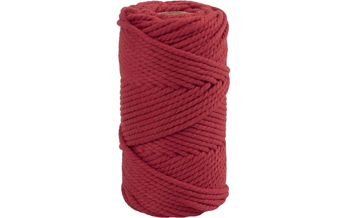 Creativ Company Macramé Kordel Rot