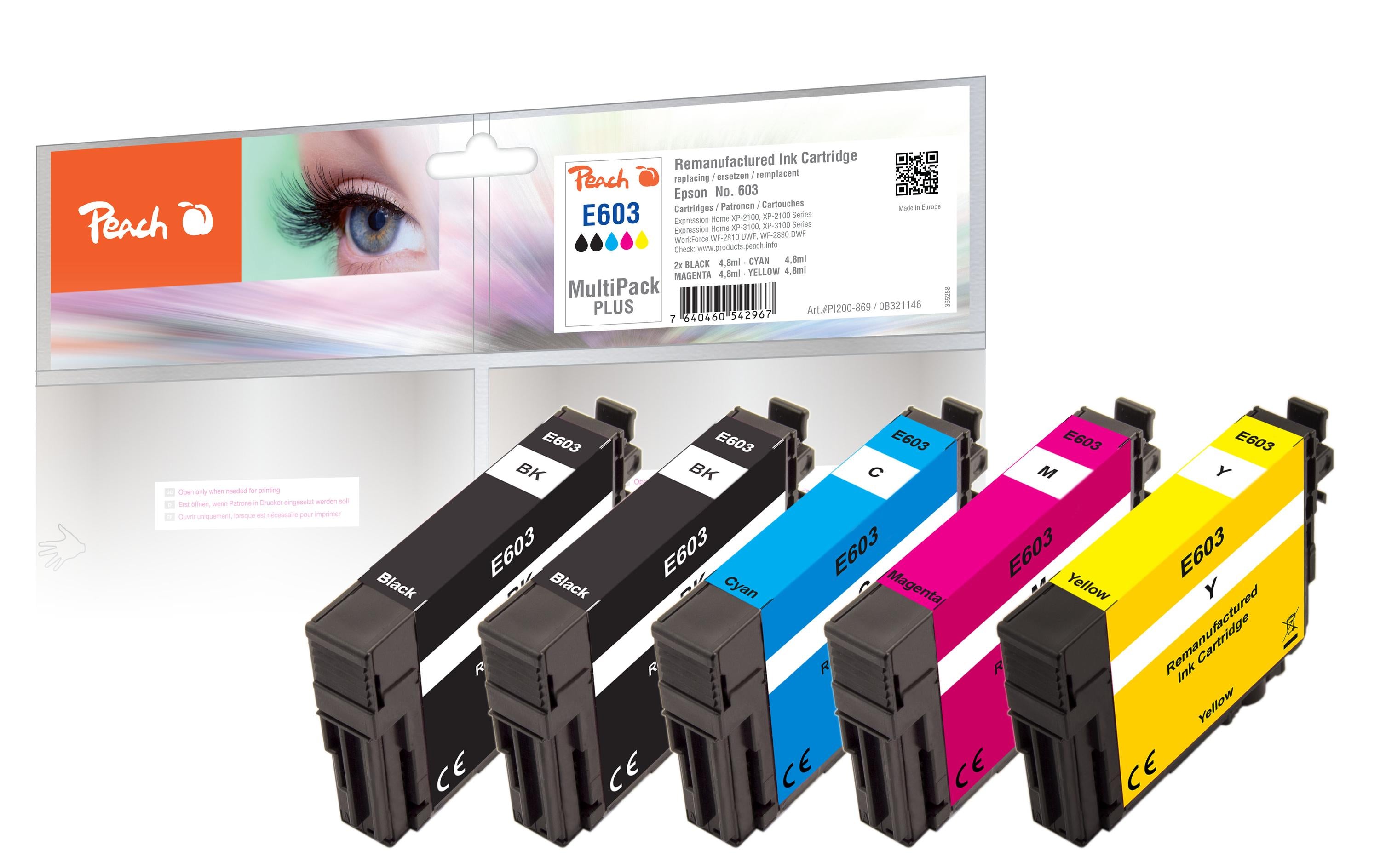 Peach Epson No. 603, Multi-Pack-Plus
