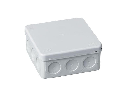 ABB | Ensto AP-Abzweigdose nass IP65 | 100x100x45mm, 10 Einführungen, grau