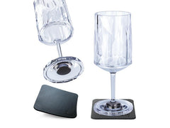 Silwy | Magnet-Kunststoffgläser WEIN 3 dl | (2er Set) Hightech / 0,3 l