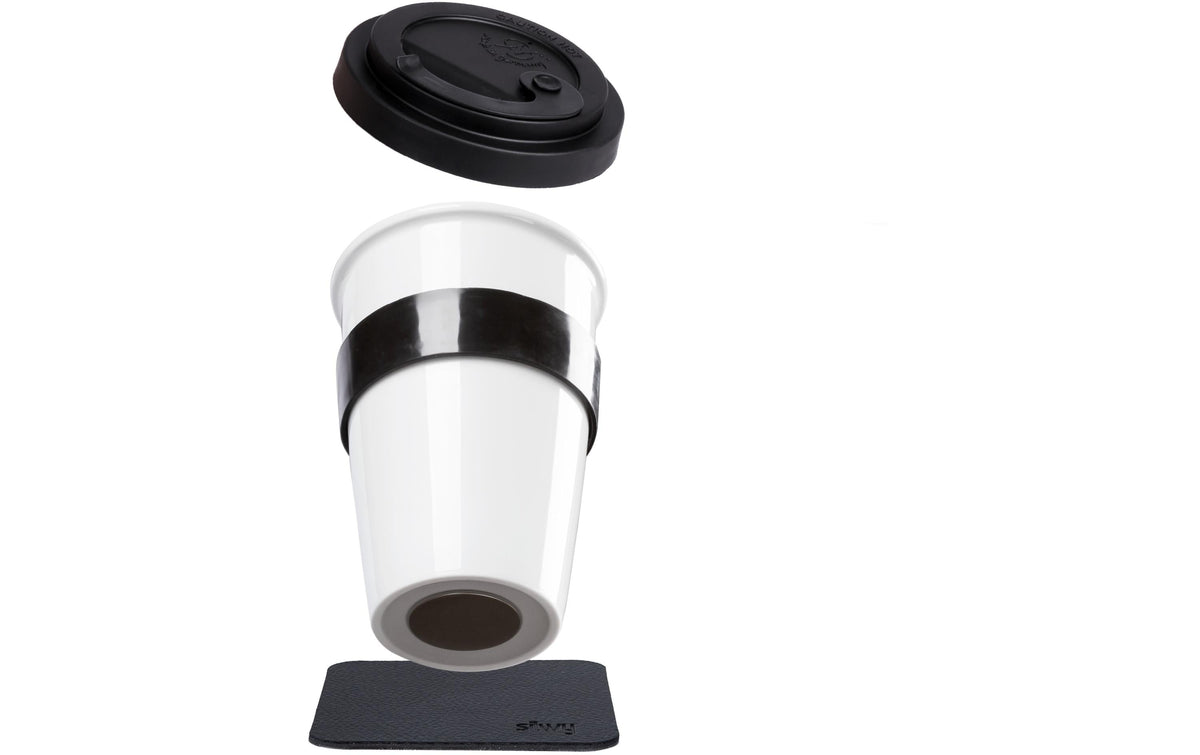 Porzellan TO-GO-CUP Set
