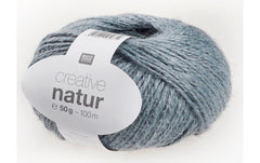 Rico Design | Rico Creative Natur, blaugrau | 50 g, 100 m, 100 % HA