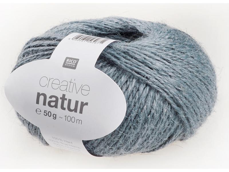 Rico Design | Rico Creative Natur, blaugrau | 50 g, 100 m, 100 % HA
