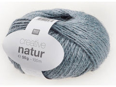 Rico Design | Rico Creative Natur, blaugrau | 50 g, 100 m, 100 % HA