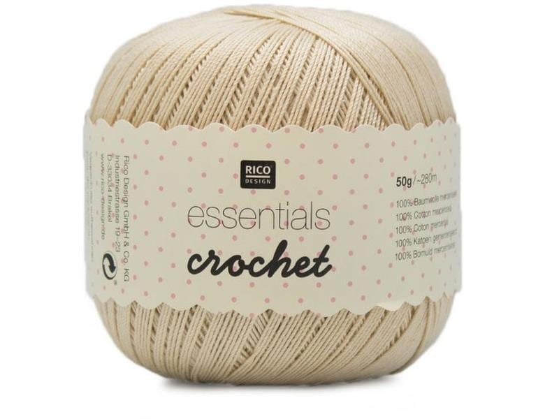Rico Design | Rico Essentials Crochet, beige | 50 g, 280 m, 100 % CO