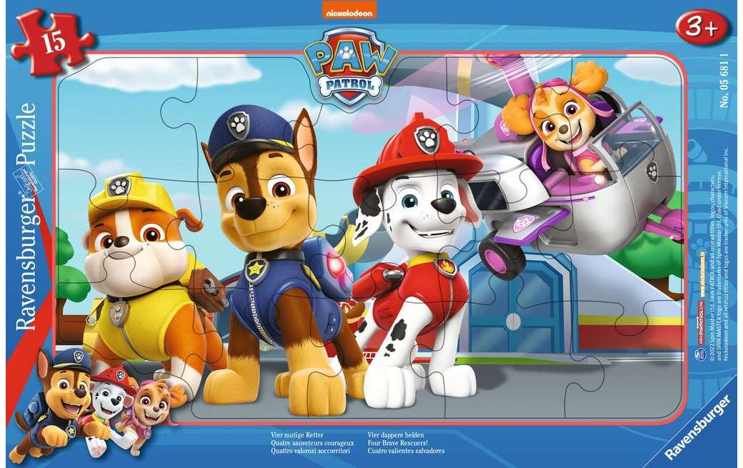 Puzzle Paw Patrol - Vier mutige Retter