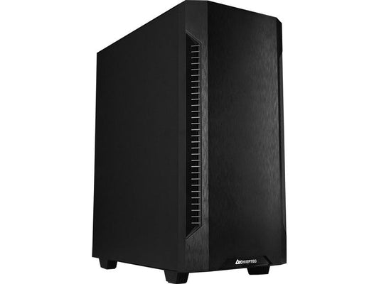 Chieftec | Midi Tower AS-01B-OP, schwarz o.NT | je 2x 2.5/3.5, 2x USB3.2, 1x USB2