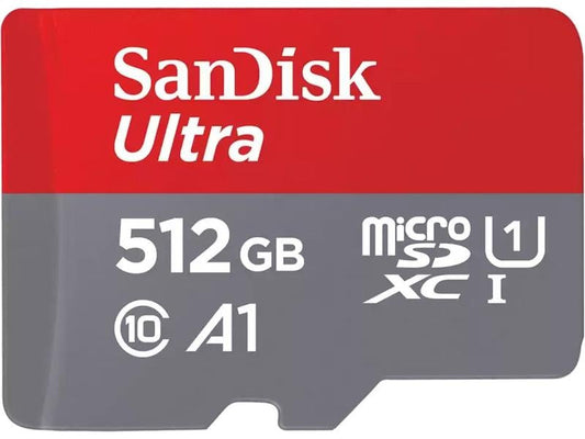 SanDisk | microSDXC Card Ultra 512GB | UHS-I U1, Lesen 150MB/s, inkl. SD-Adapter