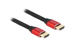 Delock, Kabel 8K 60Hz HDMI - HDMI, 2 m, Rot