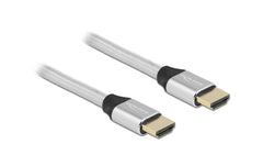 Delock, Kabel 8K 60Hz HDMI - HDMI, 2 m, Sil