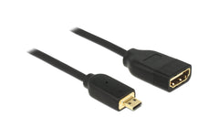 Delock HDMI Micro-D - HDMI-A Stecker/Buchse