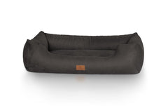 Knuffelwuff | Bett Dreamline schwarz Gr.XXL | Velour, 120x85cm