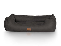 Knuffelwuff | Bett Dreamline schwarz Gr.XXL | Velour, 120x85cm